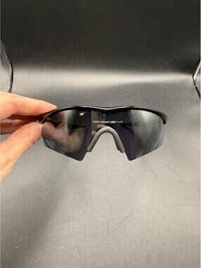 Oakley M frame Jet Black/Black Iridium Hybrid Lenses 09-187
